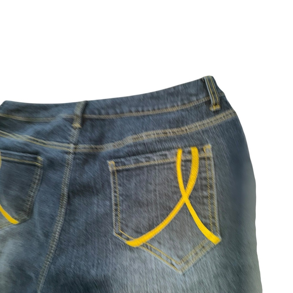 Spiegel Straight Leg Jeans Stretch Mid Rise Women 14 - Picture 10 of 12